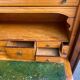 Louis Philippe burr walnut and marble secretary from the 19th century