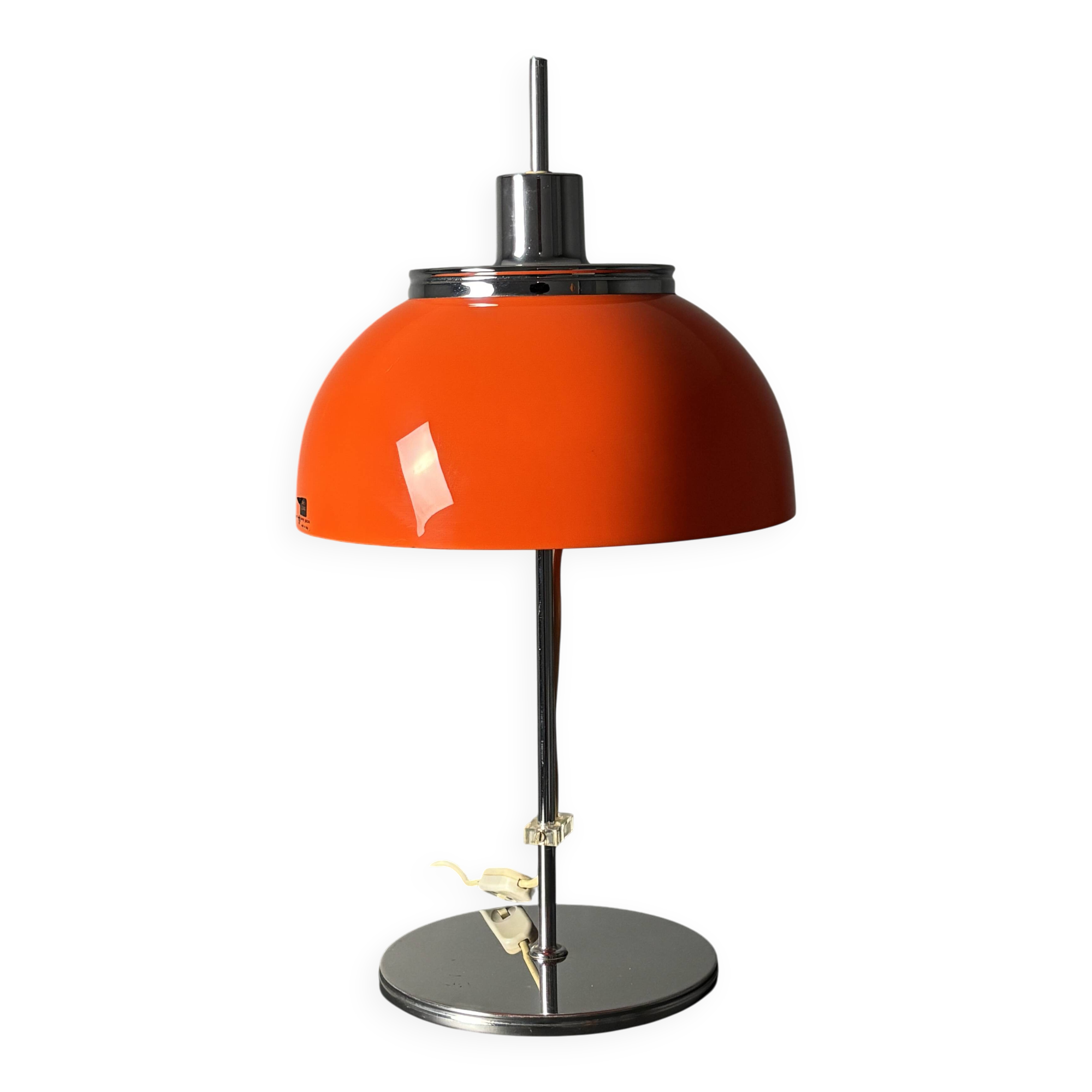 Midcentury "Faro" space age table lamp by Luigi Massoni for Guzzini, 1970s