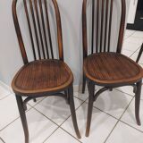 Suite of 6 chairs from Bistrot Baumann and Fischel 1920s