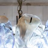 Murano glass pendant lamp by Mazzega, Italy, 1970s.