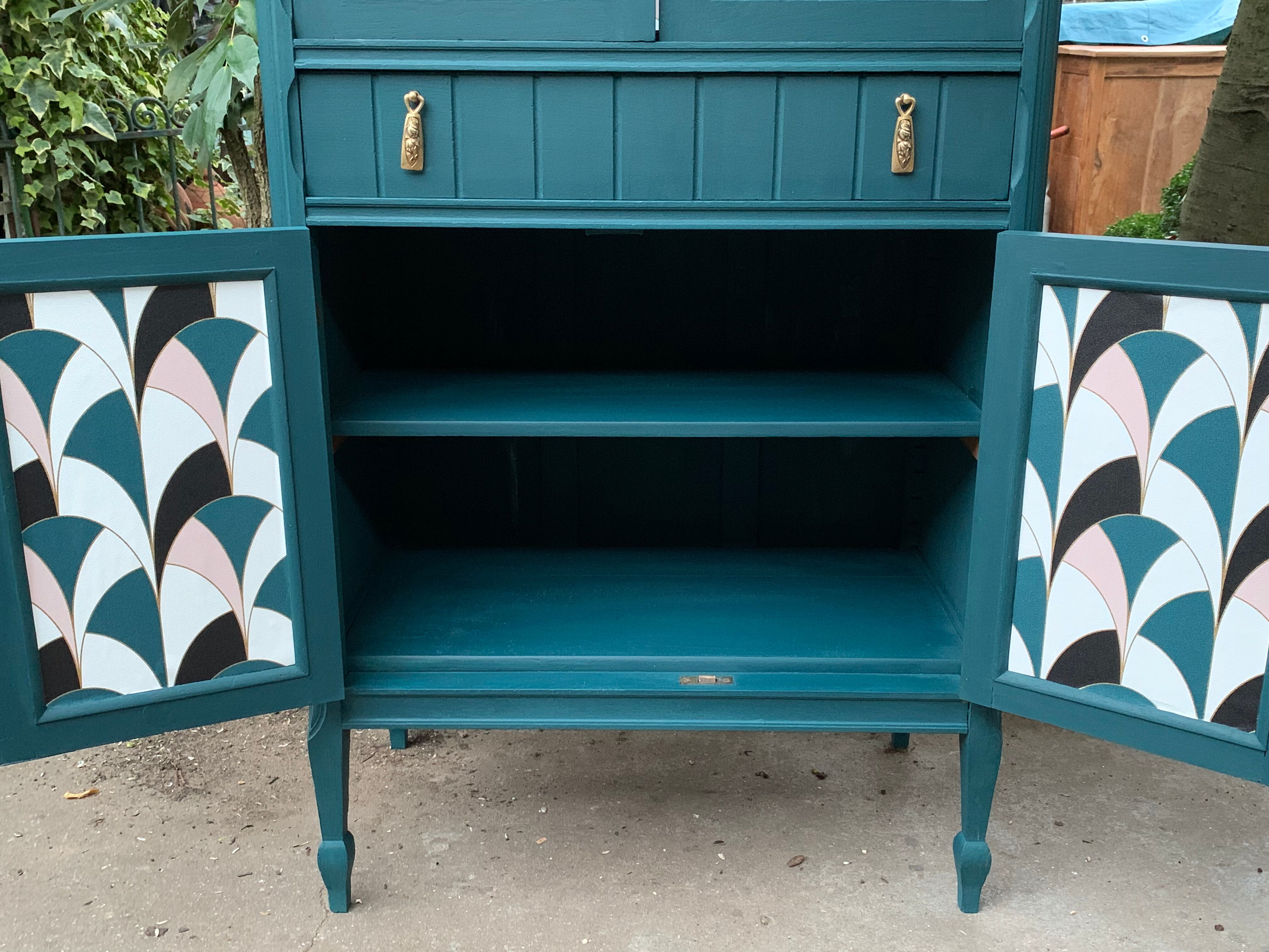 Art deco glass buffet