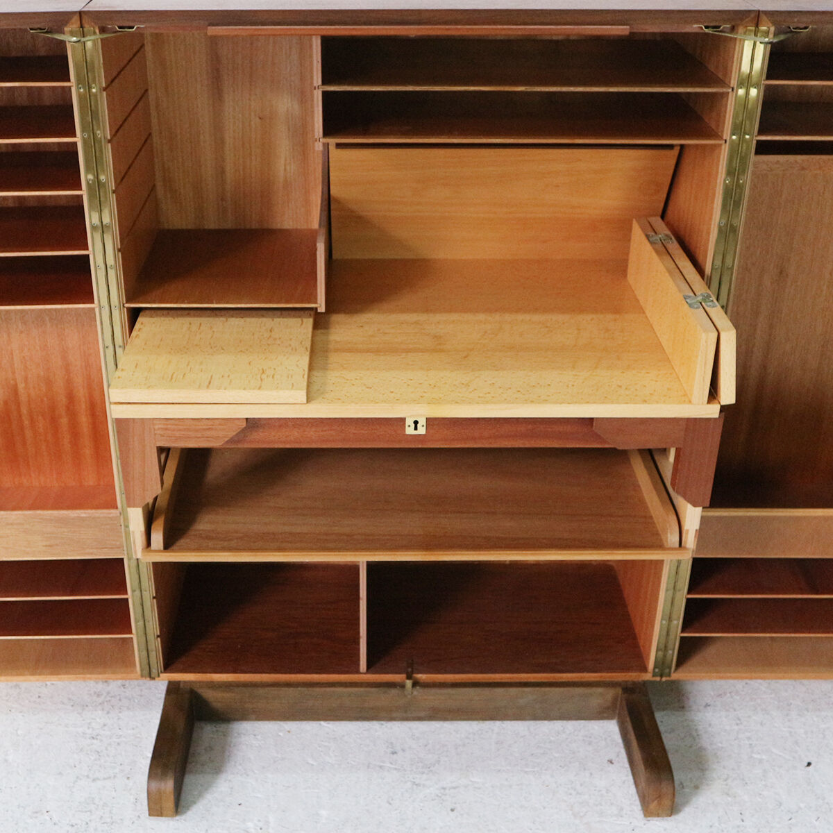 Teak "Magic Box" Bureau by Mummenthaler & Meier, 1960s