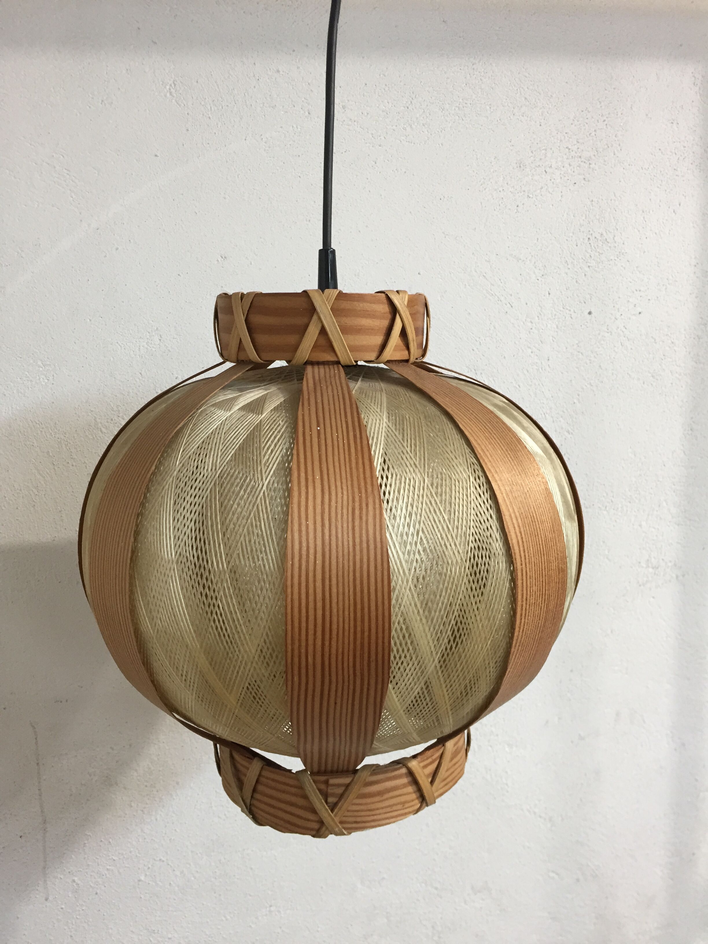 Suspension wood and nylon vintage, 1960