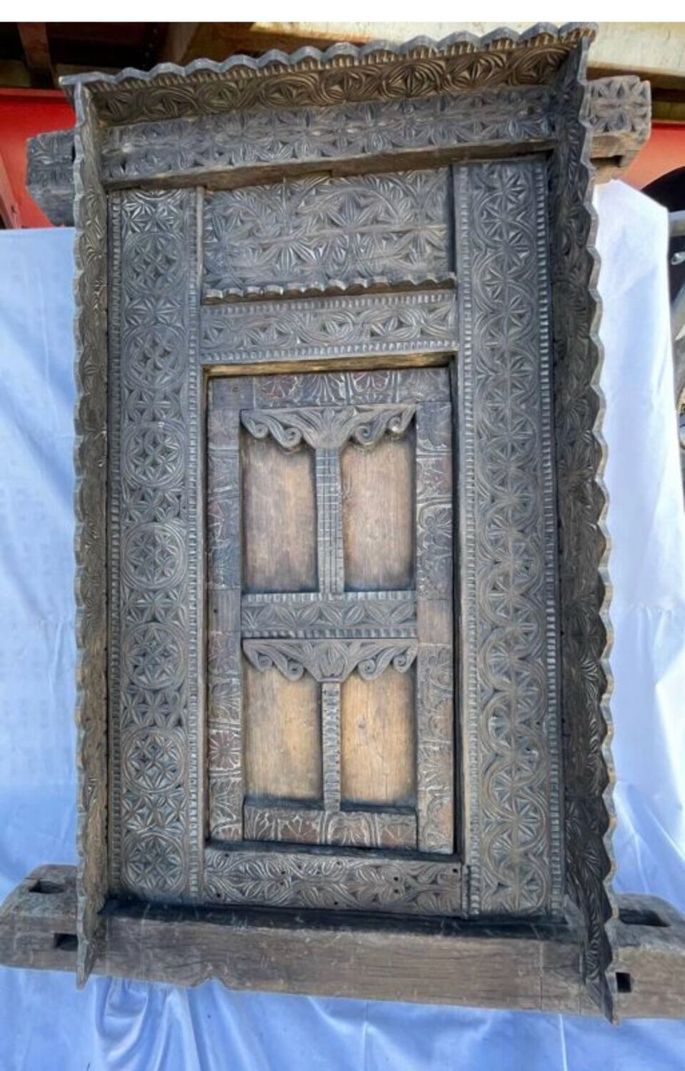 Large ancient door from the Himalayas.