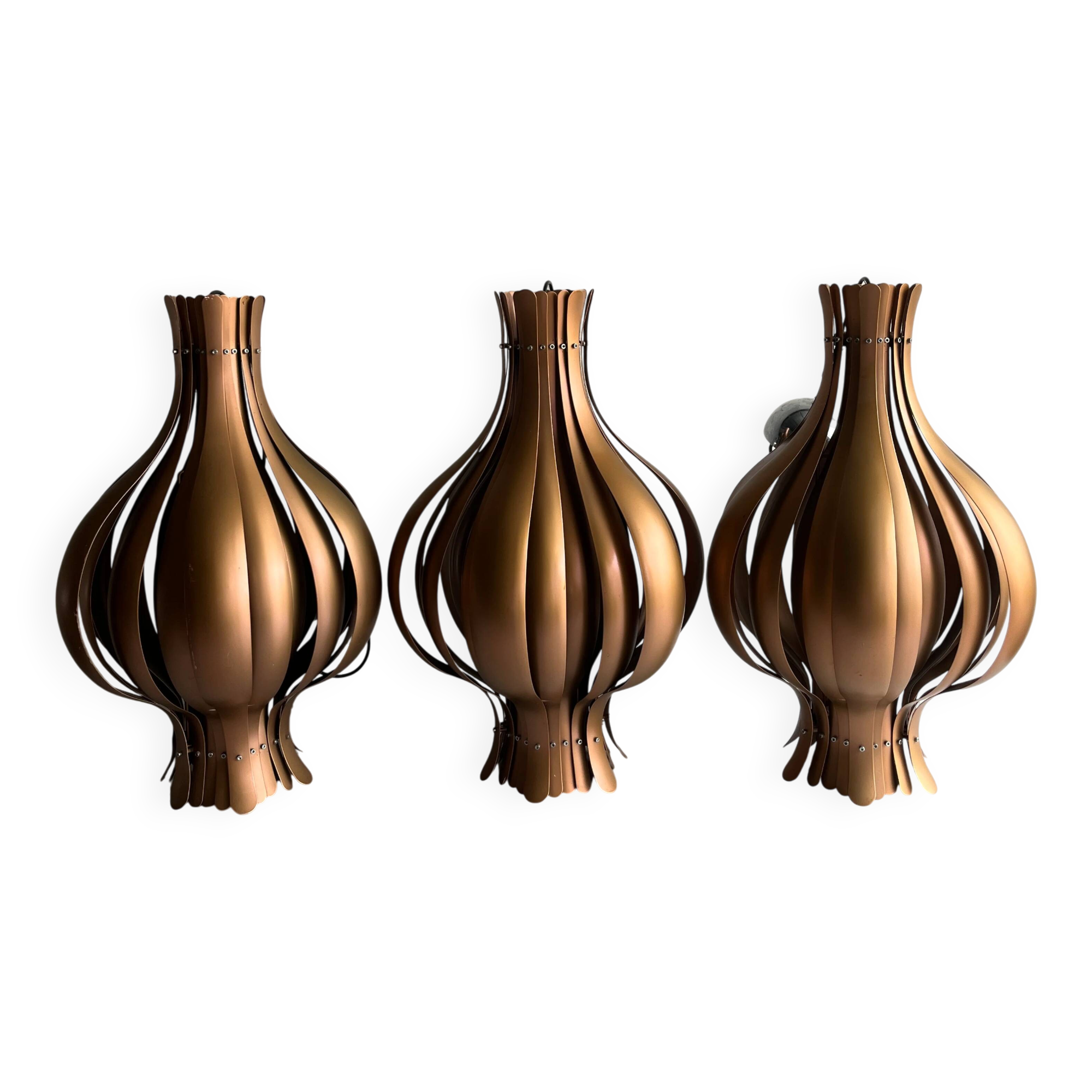 Set of 3 Onion pendants by Verner Panton