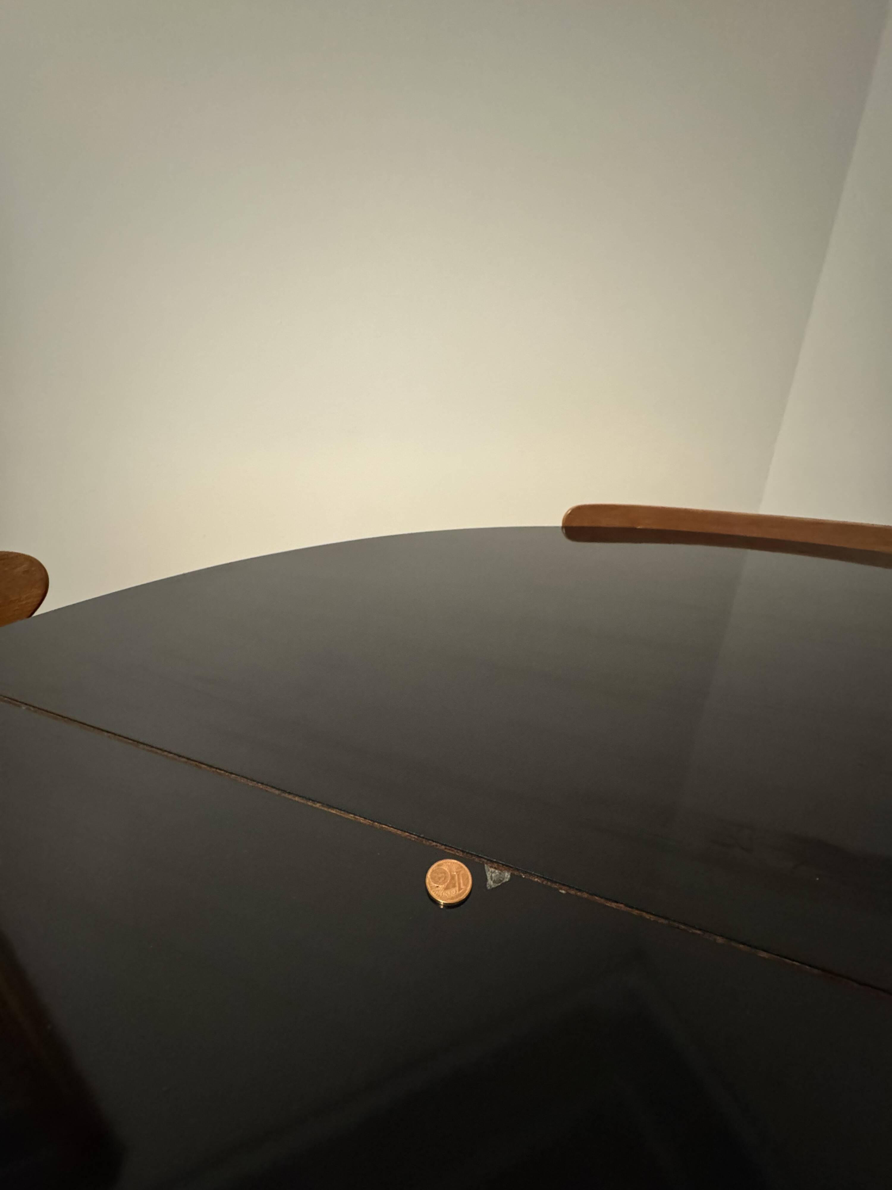 Butterfly leaf dining table, Lubke Vintage 1950s