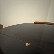Butterfly leaf dining table, Lubke Vintage 1950s