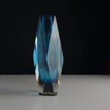 Blue Sommerso vase in Murano glass, 1970s