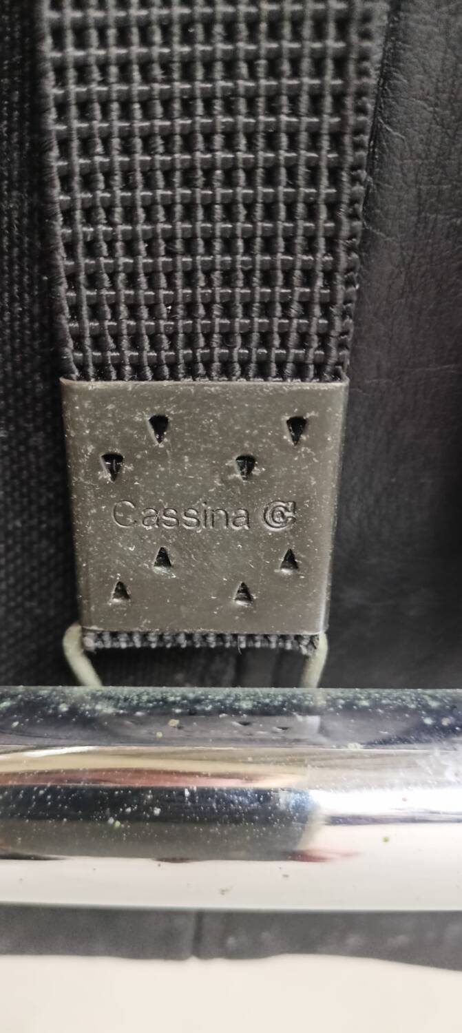 LC4 chaise longue signed – Le Corbusier / Cassina – black leather