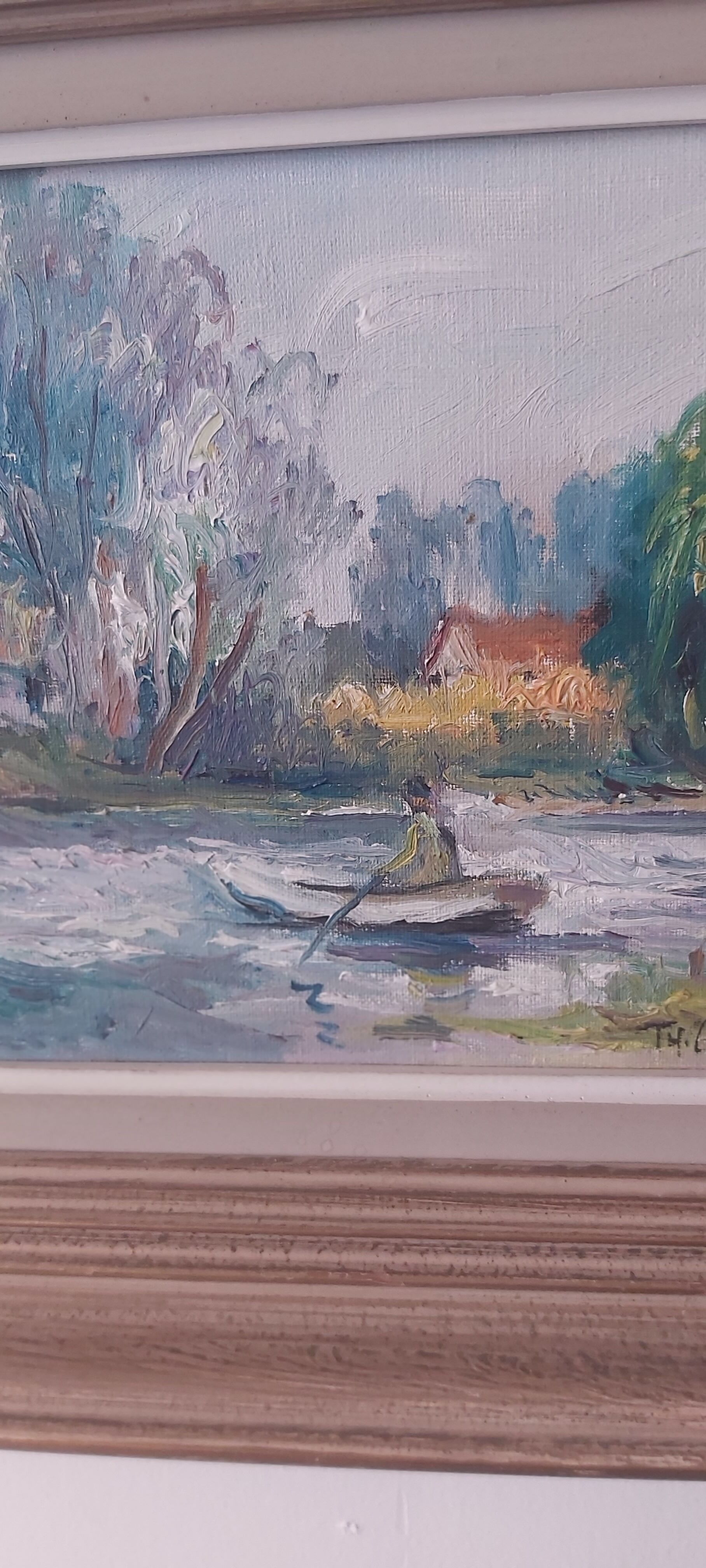 Landscape oil on canvas signed