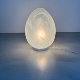 Large designer egg lamp by Vianne Verrerie from the 70s