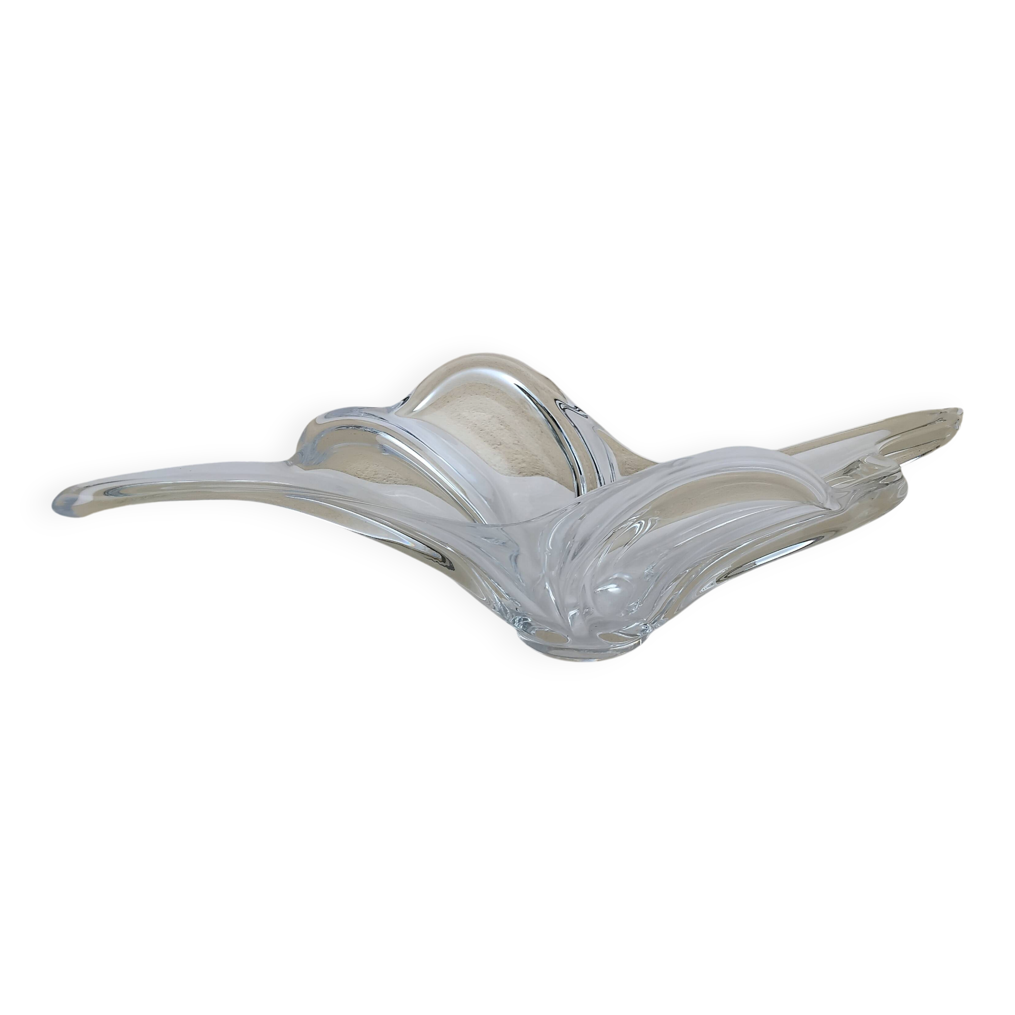 Vintage vannes art crystal fruit bowl