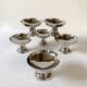 6 stainless steel ice cream/dessert bowls