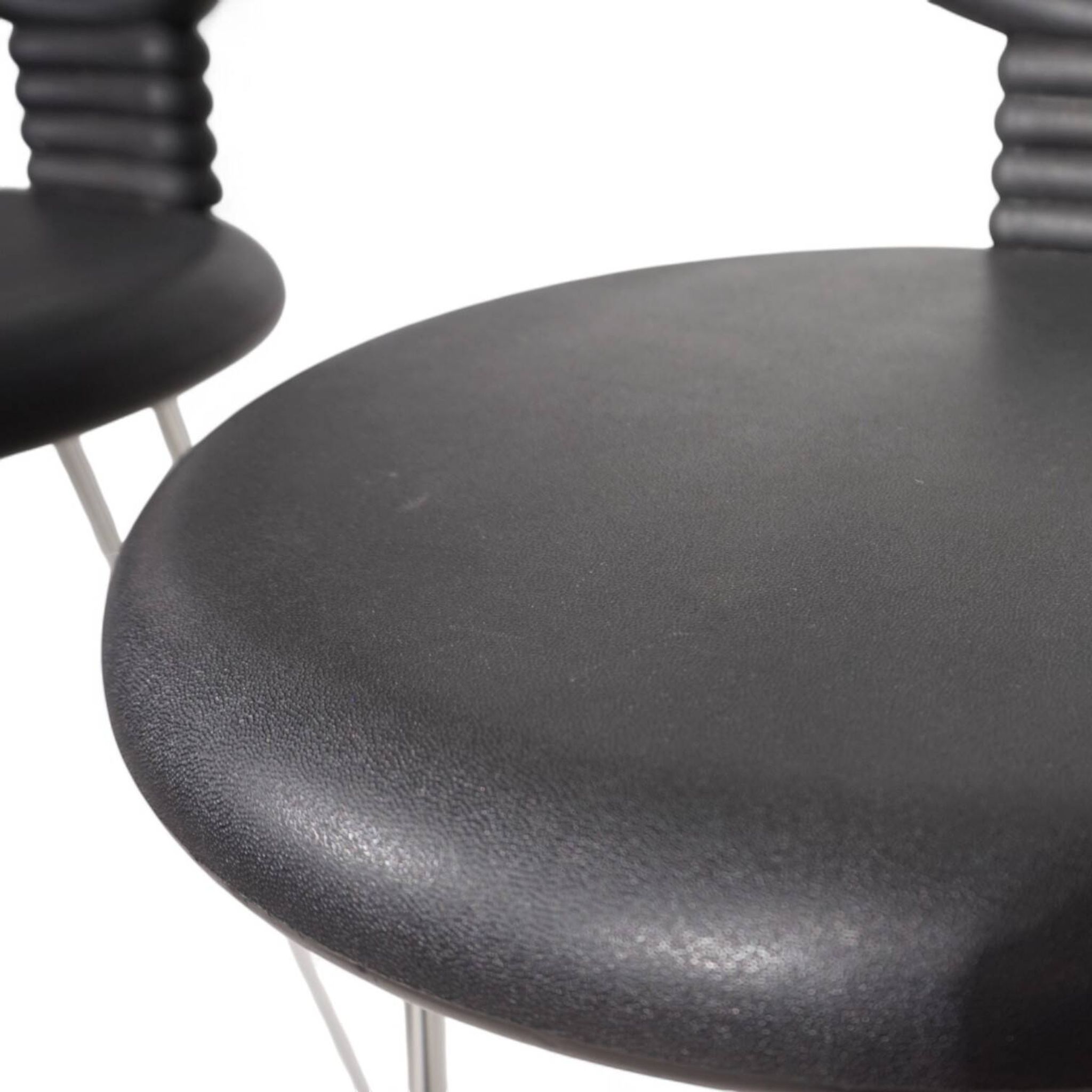 Fasem Italia 3-piece set of postmodern bar stools by Nobu Tanigawa, 1990