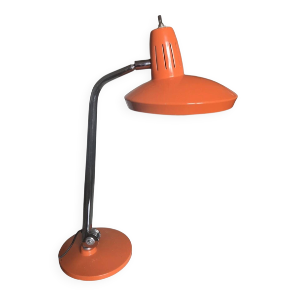 Lampe de Bureau Fase , Madrid Modèle Fario 1960 Orange