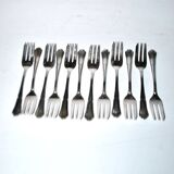 Set of 12 RENEKA cake dessert forks Victoria Spatours contour model 15cm