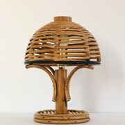 Rattan table lamp, Italy 60s