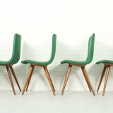 Set of 4 Teak Dining Chairs by van Os, 1950s