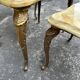 Nest of tables in onyx and brass