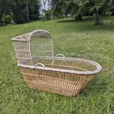 Large rattan cradle