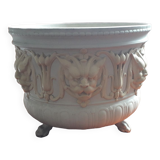 Fine sandstone pot signed Sarreguemines of the late nineteenth century