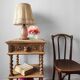 Old solid oak console Louis XIII style