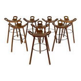 8x tabouret de bar Marbella, Conoform ‘60