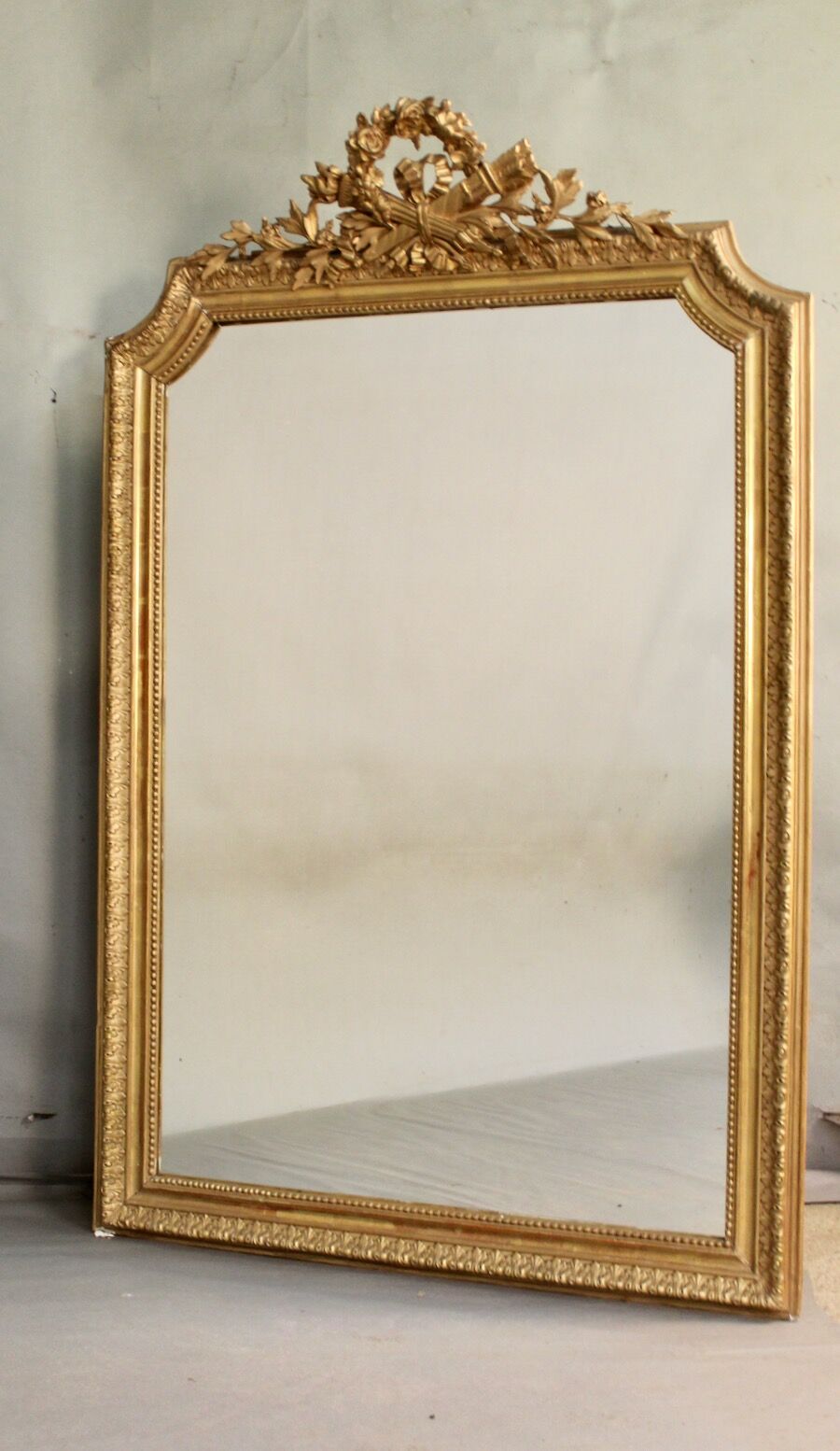 Golden Mirror with Fronton