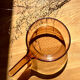 Vintage smoked glass pan Vision Ariel Corning France
