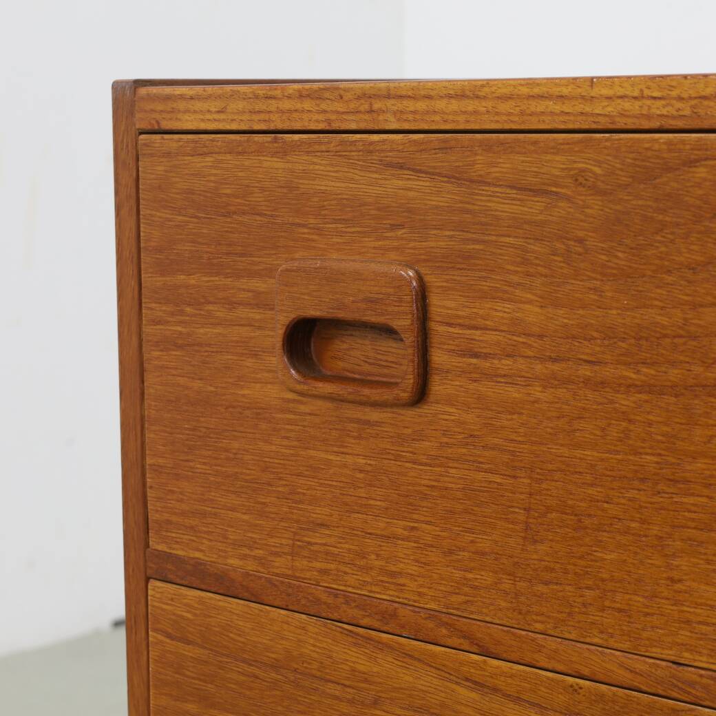 Commode à tiroirs vintage en teck, années 1960