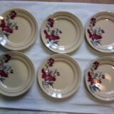 6 flat plates old KG Lunevlle model Annie