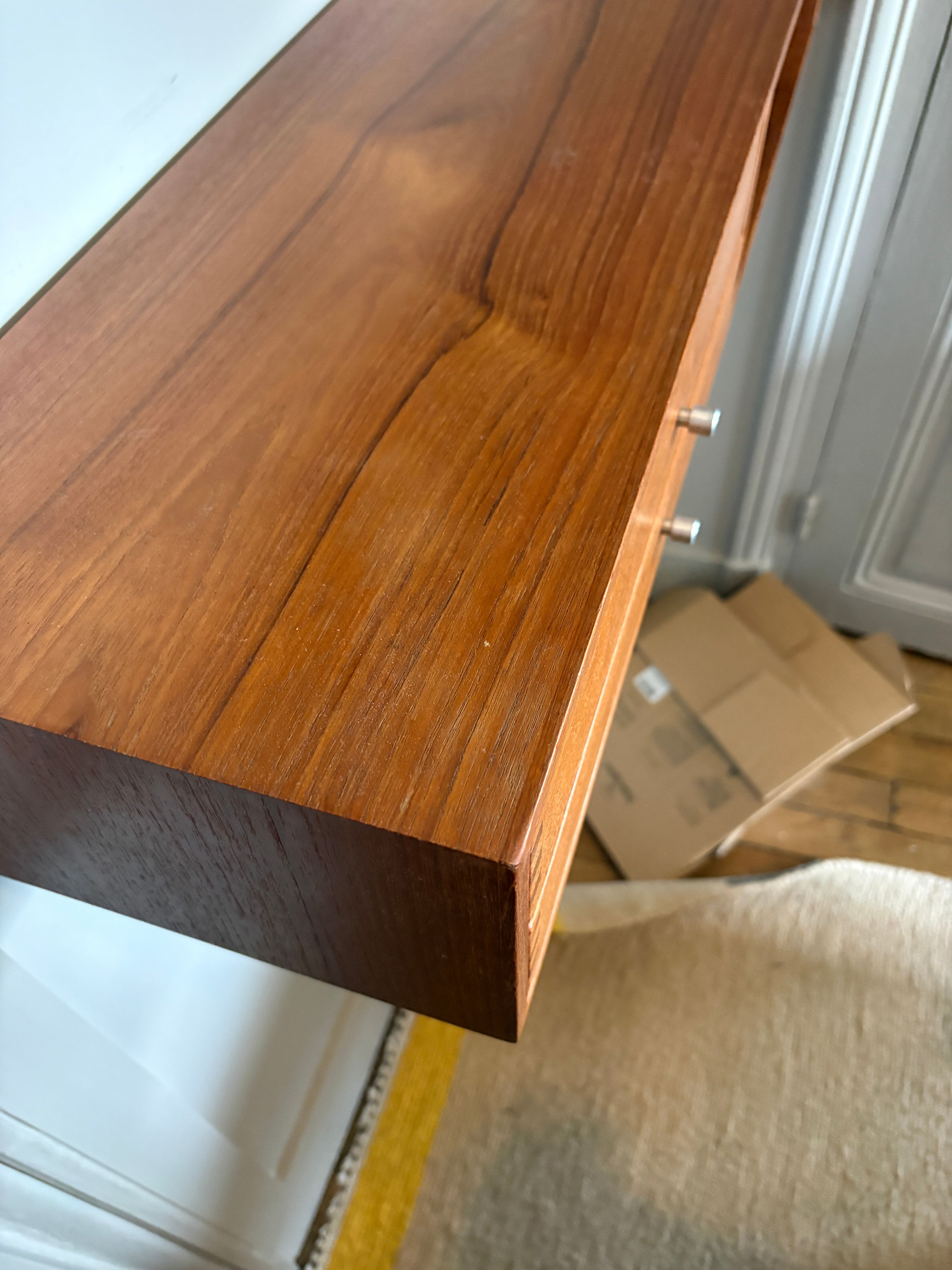 Danish console by Kai Kristiansen, mid-century teak from the 1960s.