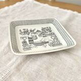 Square plate Arabia Finland Emilia series 1959 designer Raija Uosikkinen