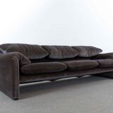 Maralunga 3-seater sofa by vico magistretti for cassina, italy