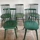 Cinq chaises Fanett vertes par Ilmari Tapiovaara pour Edsby-ken