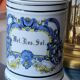 Apothecary pharmacy pot in Mel porcelain. Ros. Ground.