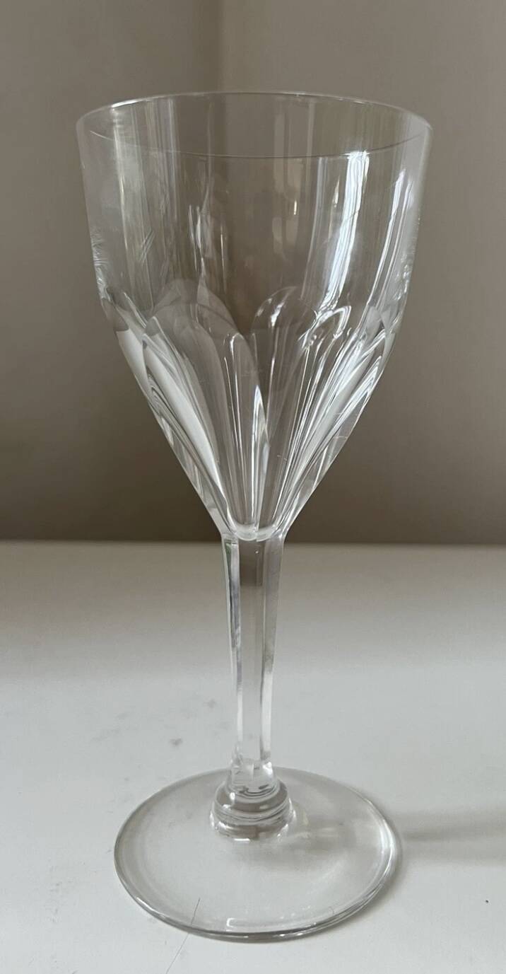 Saint Louis crystal stemmed glass, Bristol model H: 18.7