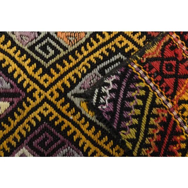 Vintage Turkish Oushak Handmade Wool & Cotton Yellow Area Rug 162x212