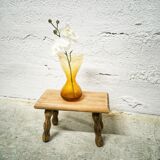 Small turned wooden stool footrest