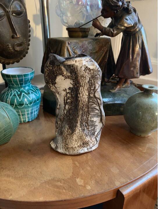 Ceramic soliflore - Brutalist - shaped piece