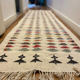 Berber corridor carpet in long wool