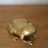 Vintage brass frog