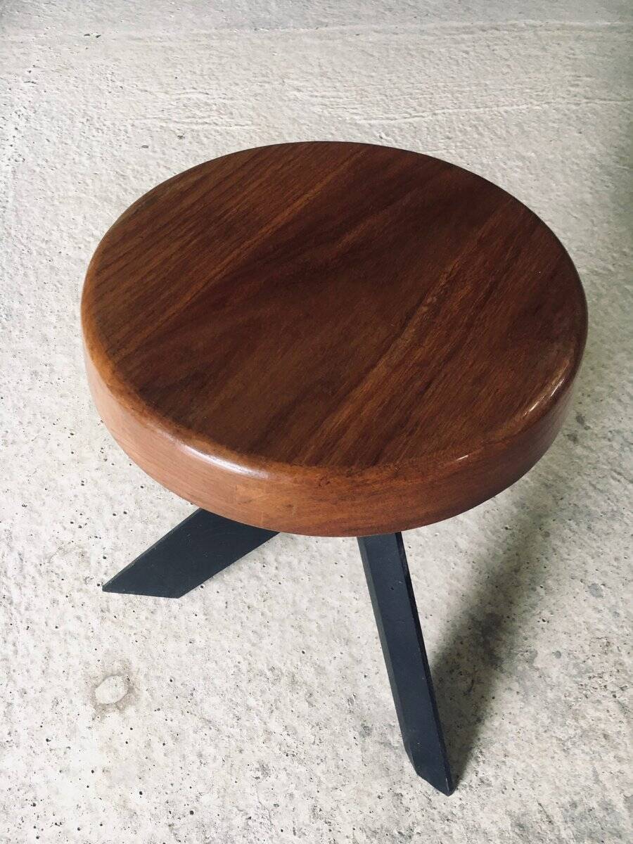 Modernist S31 Stool by Pierre Chapo, France, 1970s