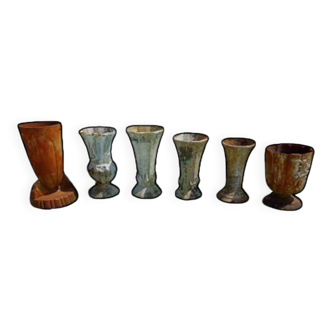 6 cast iron vases 1900: Charleville - Mézières