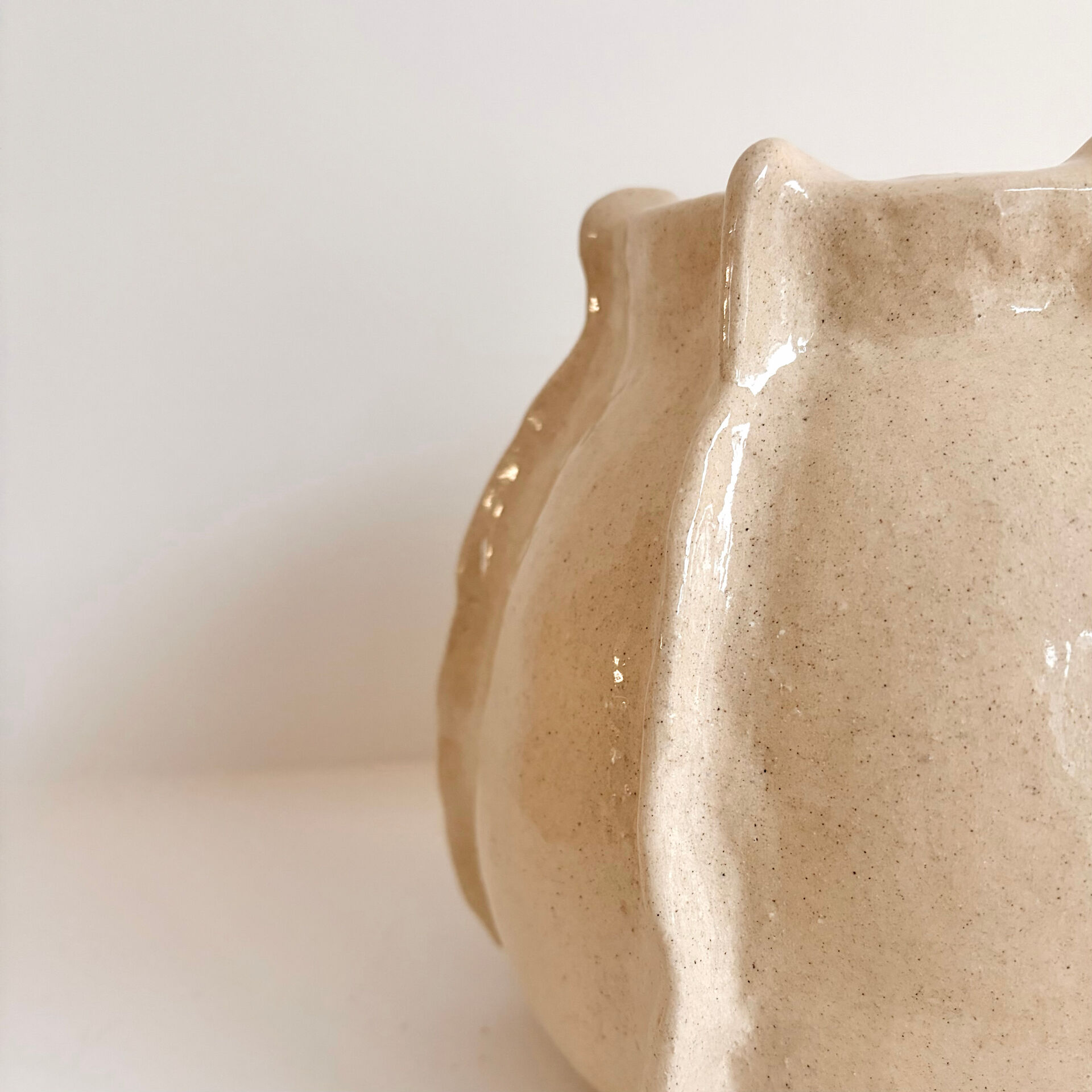 Handmade stoneware vase
