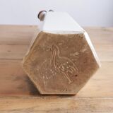 Hexagonal sandstone bottle