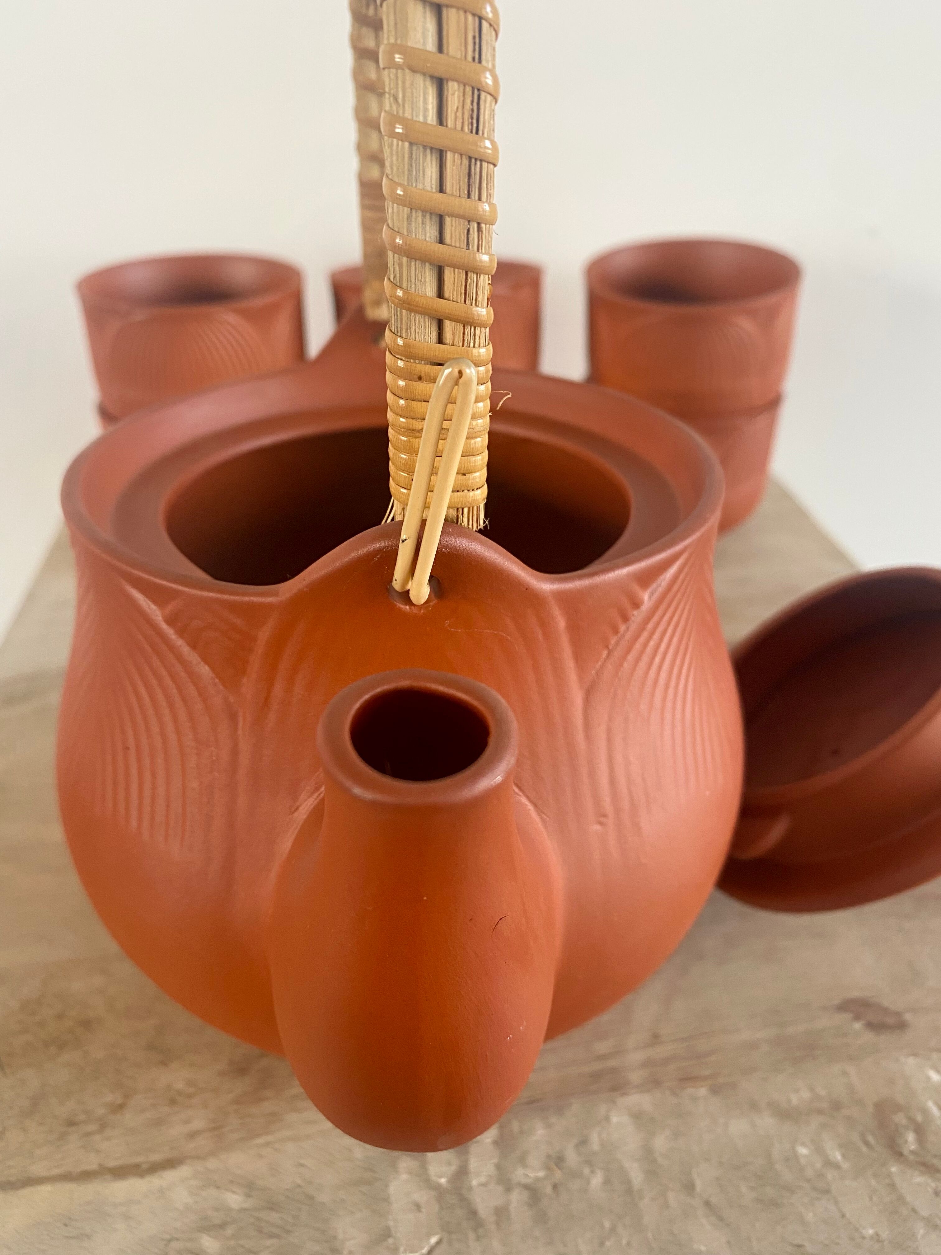 Terracotta tea set