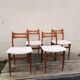 Lot de 4 chaises scandinaves vintage, 1960