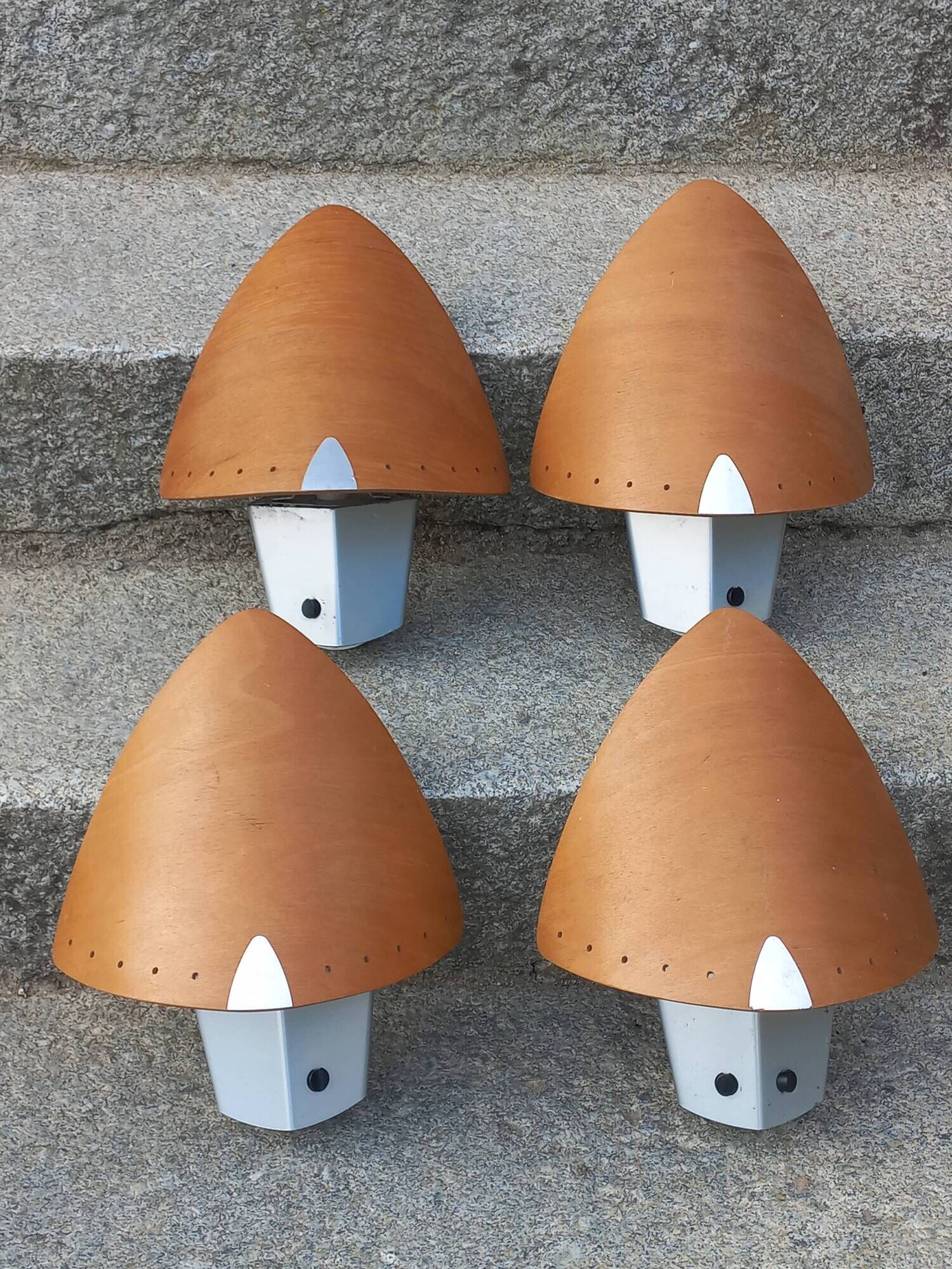 Set of 4 Lucid wall lights in Scandinavian style.