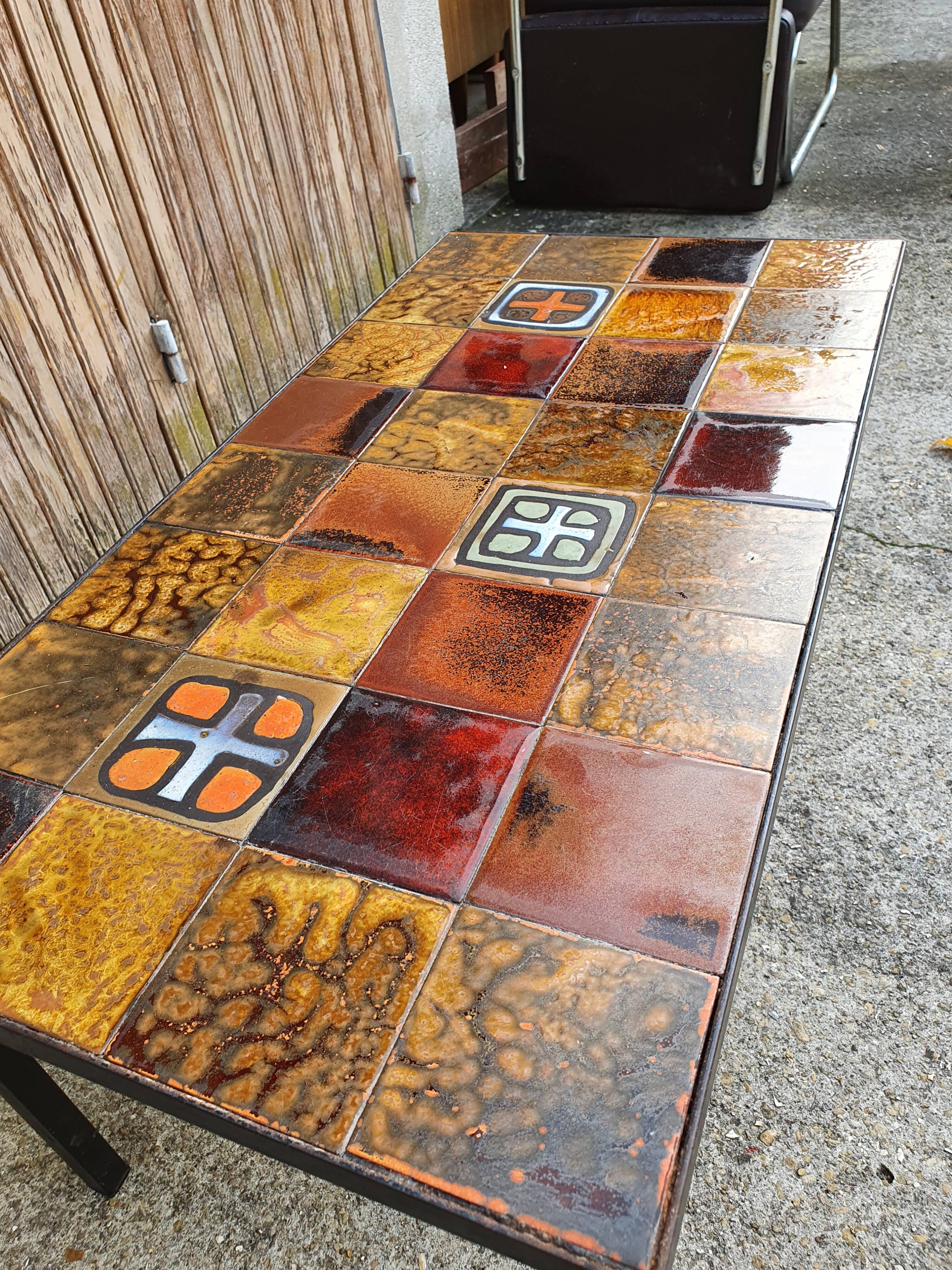Vintage ceramic coffee table